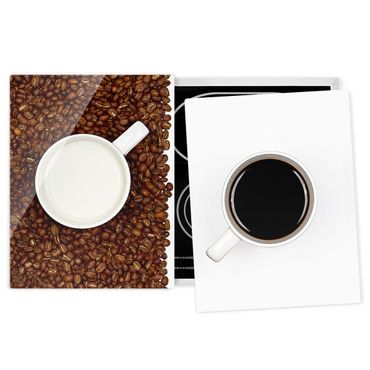 Cache plaques de cuisson en verre - Caffee Latte