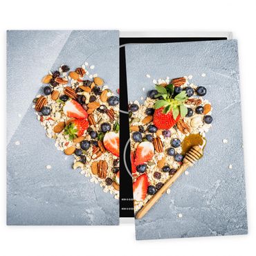 Cache plaques de cuisson en verre - Heart Of Cereals