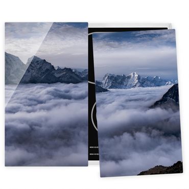 Cache plaques de cuisson en verre - Sea Of ​​Clouds In The Himalayas