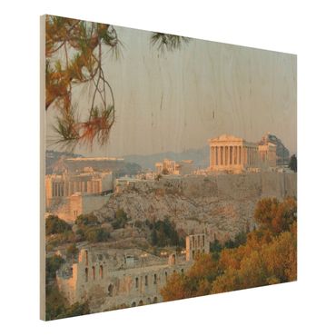 Tableau en bois - Acropolis