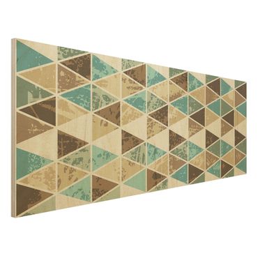 Tableau en bois - Triangle Repeat Pattern
