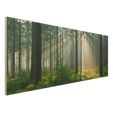 Tableau en bois - Enlightened Forest