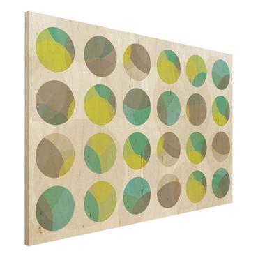 Tableau en bois - Wood Print - Circle Design - Panorama High