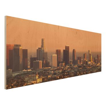 Tableau en bois - Skyline Of Los Angeles