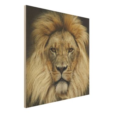 Tableau en bois - Wisdom Of Lion