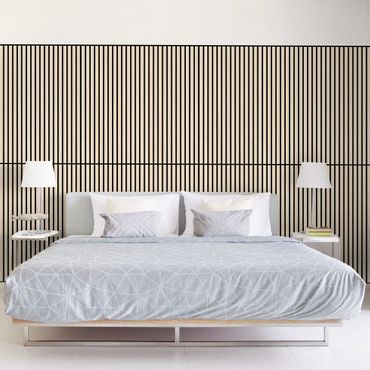 Panneau acoustique - Mur en bois chêne clair - 52x104 cm