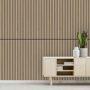 Panneau acoustique - Mur en bois chêne naturel - 52x104 cm