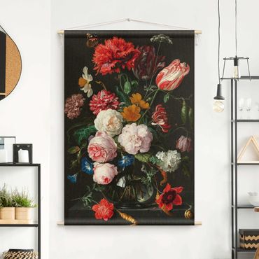 Tenture murale - Jan Davidsz De Heem - Still Life With Flowers In A Glass Vase