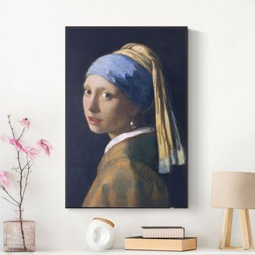 Tableau acoustique interchangeable - Jan Vermeer van Delft - La jeune fille au collier d'oreilles de perles