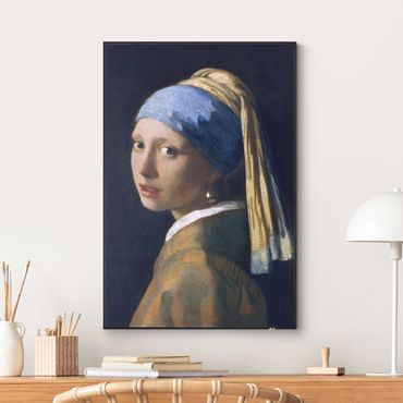 Tableau interchangeable - Jan Vermeer van Delft - La jeune fille au collier d'oreilles de perles