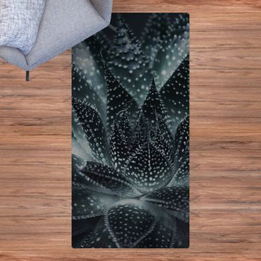 Tapis en liège - Cactus Drizzled With Starlight At Night - Format portrait 1:2