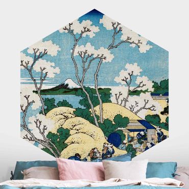 Papier peint hexagonal autocollant avec dessins - Katsushika Hokusai - The Fuji Of Gotenyama