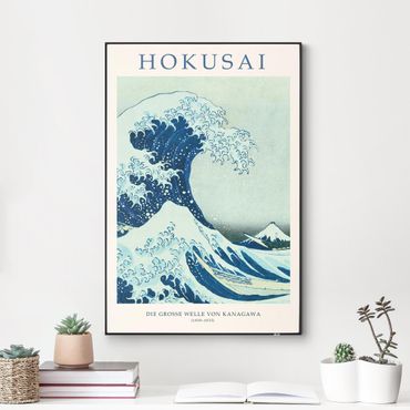 Tableau interchangeable - Katsushika Hokusai - La grande vague de Kanagawa - Edition musée