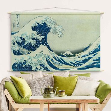 Tenture murale - Katsushika Hokusai - The Great Wave At Kanagawa