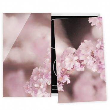 Cache plaques de cuisson - Cherry Blossoms In Purple Light