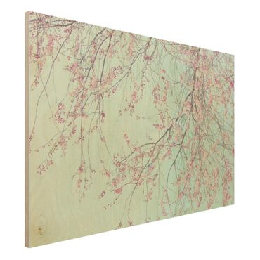 Tableau en bois - Cherry Blossom Yearning