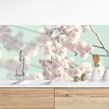 Revêtement mural cuisine - Dancing Cherry Blossoms On Canvas
