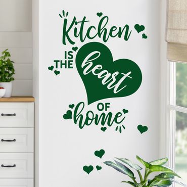 Sticker mural - Kitchen Is The Heart Of Home