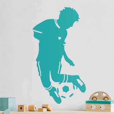 Sticker mural - Little Football Player doing Tricks