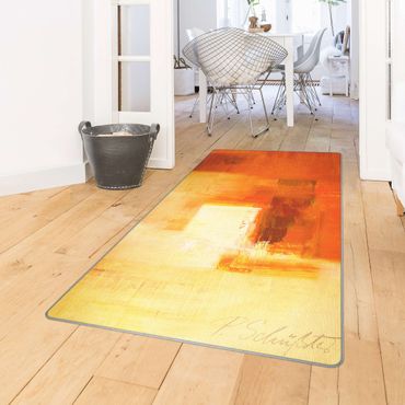 Tapis - Composition In Orange And Brown 03
