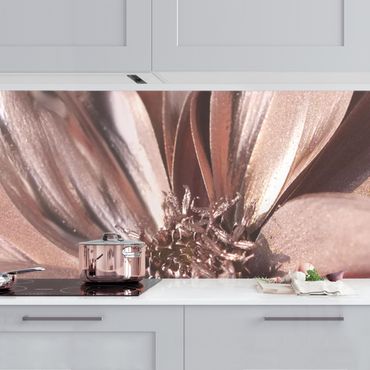Revêtement mural cuisine - Copper Golden Dahlia Dream