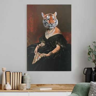 Impression sur toile - Lady Tiger