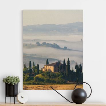 Tableau sur toile naturel - Country Estate In The Tuscany - Format portrait 3:4