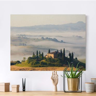 Tableau sur toile naturel - Country Estate In The Tuscany - Format paysage 4:3