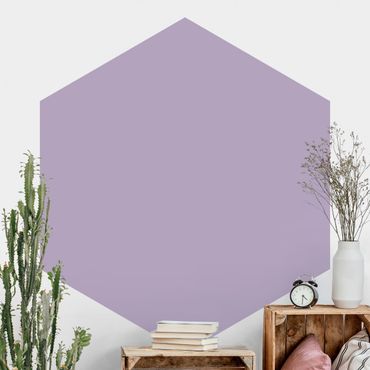 Papier peint hexagonal autocollant avec dessins - Lavender