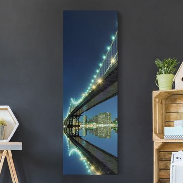 Impression sur toile - Abstract Manhattan Bridge