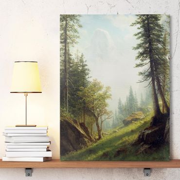 Impression sur toile - Albert Bierstadt - Among the Bernese Alps
