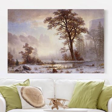 Impression sur toile - Albert Bierstadt - Valley of the Yosemite, Snow Fall