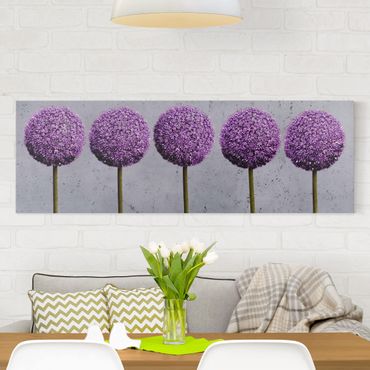 Impression sur toile - Allium Round-Headed Flower