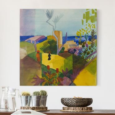 Impression sur toile - August Macke - Landscape By The Sea