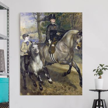 Impression sur toile - Auguste Renoir - Riding in the Bois de Boulogne