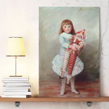 Impression sur toile - Auguste Renoir - Suzanne with Harlequin Puppet