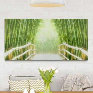Impression sur toile - Bamboo Way