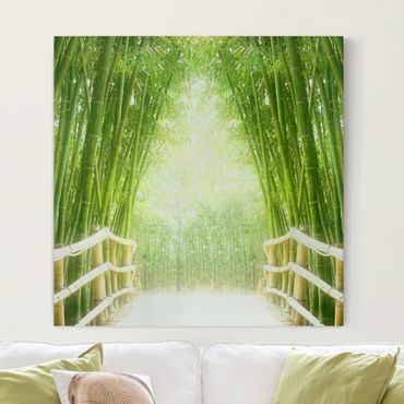 Impression sur toile - Bamboo Way
