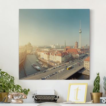Impression sur toile - Berlin In The Morning