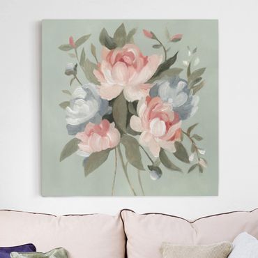 Impression sur toile - Bouquet In Pastel I