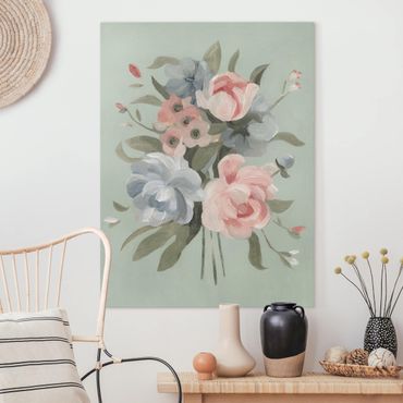 Impression sur toile - Bouquet In Pastel II