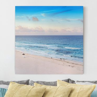 Impression sur toile - Cancun Ocean Sunset
