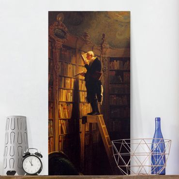 Impression sur toile - Carl Spitzweg - The Bookworm
