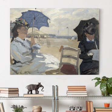 Impression sur toile - Claude Monet - At The Beach Of Trouville