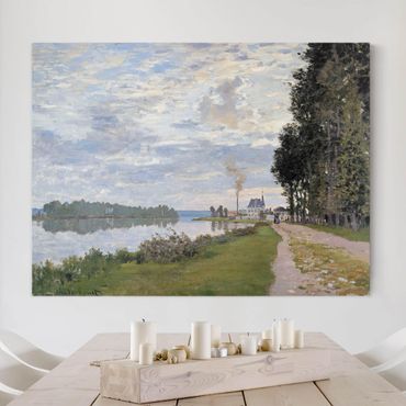 Impression sur toile - Claude Monet - The Waterfront At Argenteuil