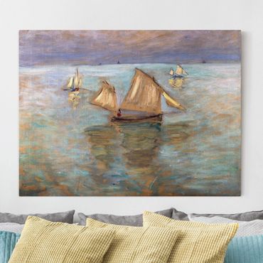 Impression sur toile - Claude Monet - Fishing Boats Near Pourville