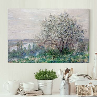 Impression sur toile - Claude Monet - Spring in Vétheuil