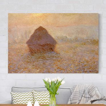 Impression sur toile - Claude Monet - Haystack In The Mist