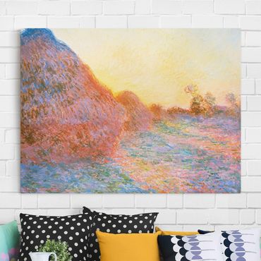Impression sur toile - Claude Monet - Haystack In Sunlight