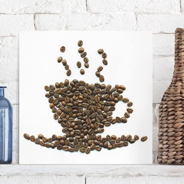 Impression sur toile - Coffee Beans Cup